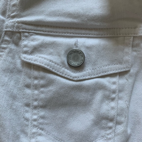 a.n.a. White Button Down Jean Jacket - Picture 4 of 9